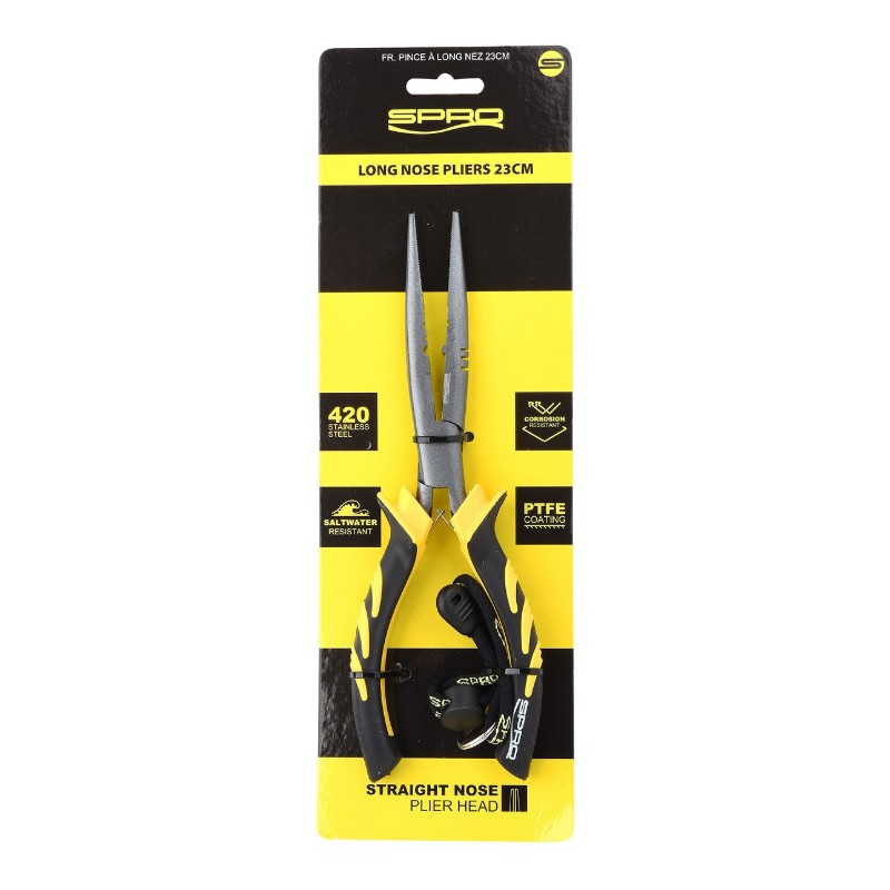 SPRO Long Nose Tang 23 cm detail krimpfunctie