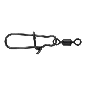 SPRO Matte Black Easy Snap met rolling swivel