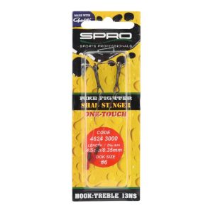SPRO One Touch Fine Stinger met Gamakatsu-dreg