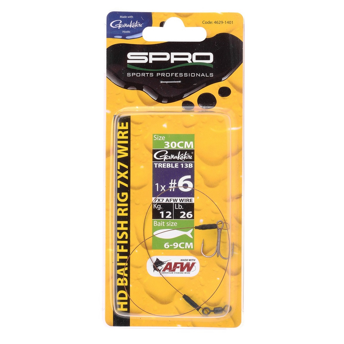 Spro Heavy Duty Baitfish Rig 7x7 + enkele dreg - Afbeelding 2